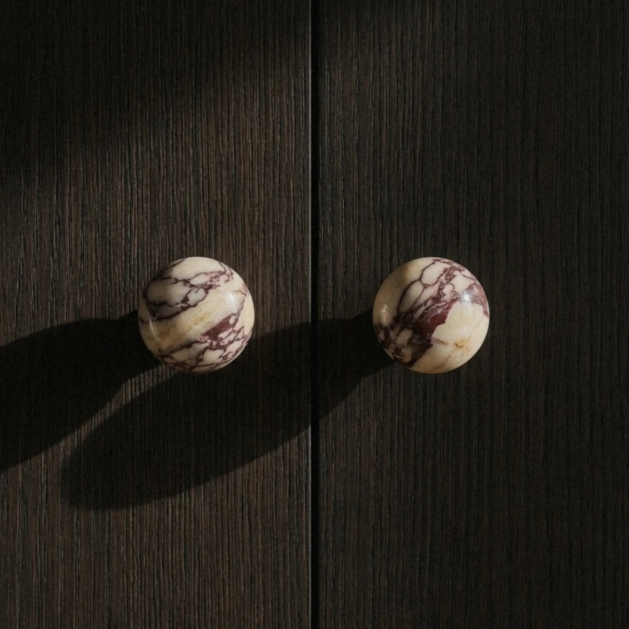 Vano Calacatta Marble Cabinet Knob | Viola Stone Cupboard Knob