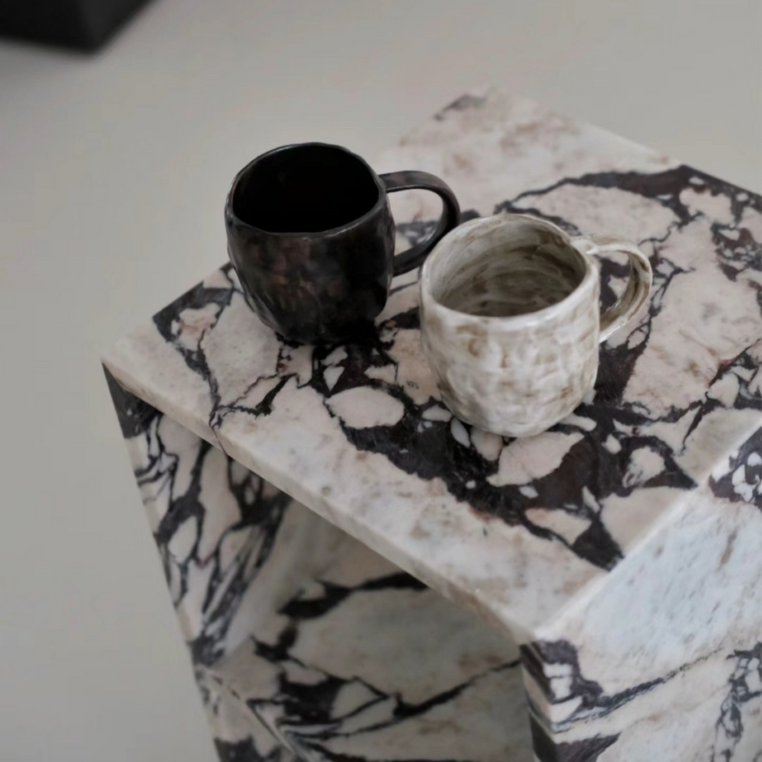 Boho Ceramic Coffee Cup - Artistic Addition to Your Boho Decor Collection