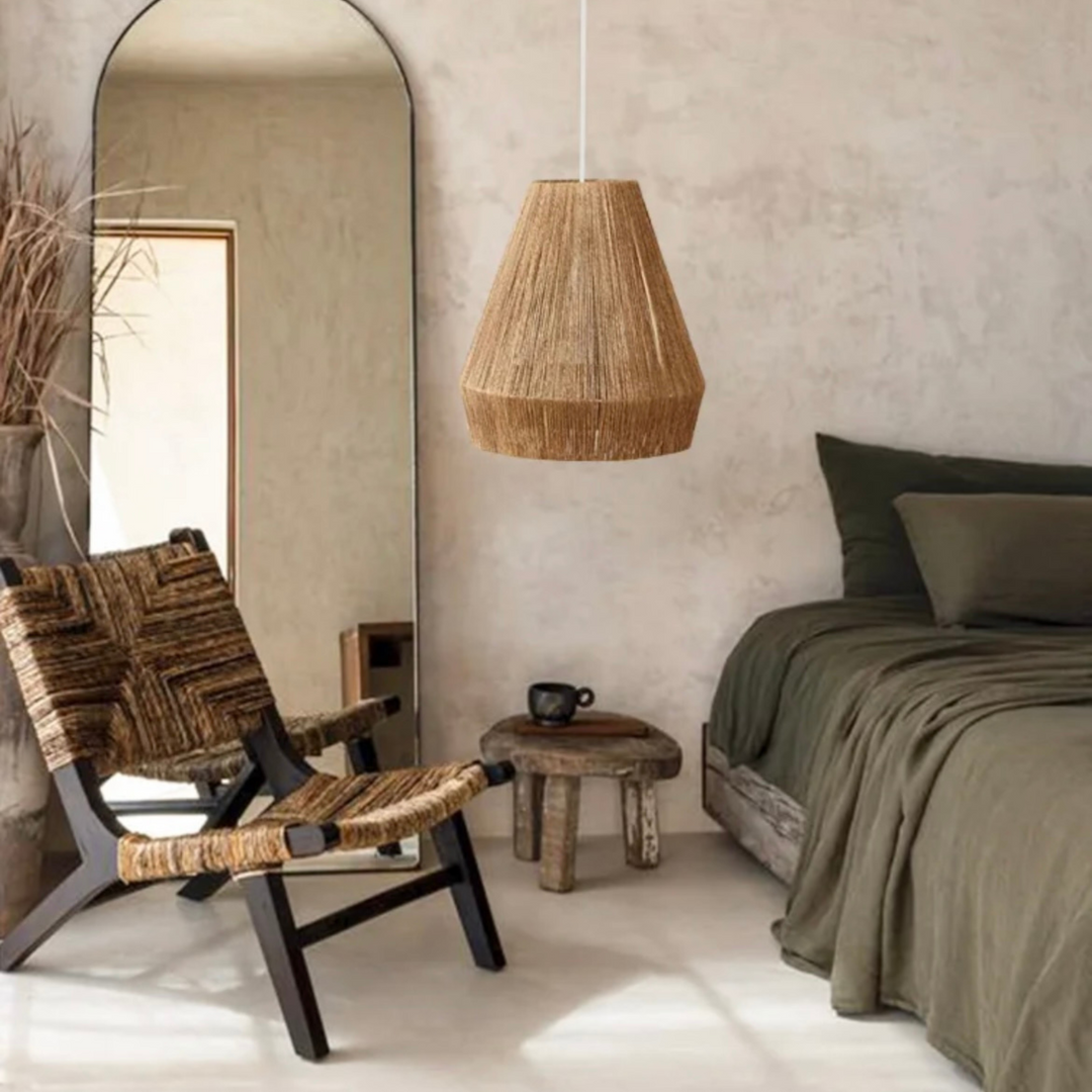 Warmth and beauty in Wabi-Sabi rope lamp