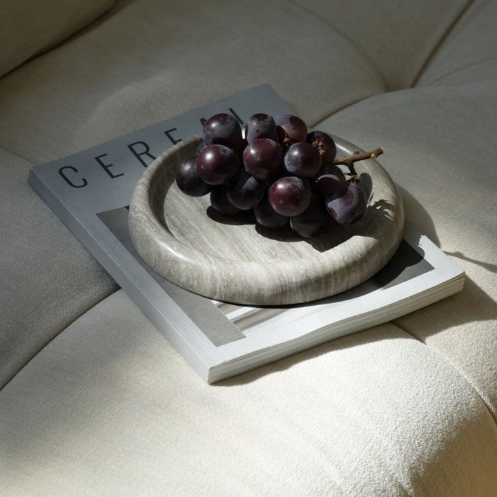 Luxury marble tabletop tray, enhancing home aesthetics with its timeless natural stone appeal