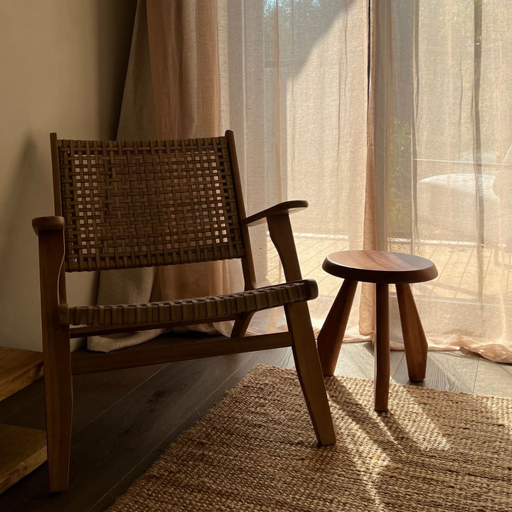 Méri Stool - Natural Wood Finish